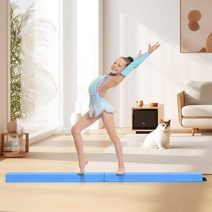 Giantex 7FT/8FT/9FT Balance Beam, Folding Gymnastics Beam w/Carry Handles - Image 9