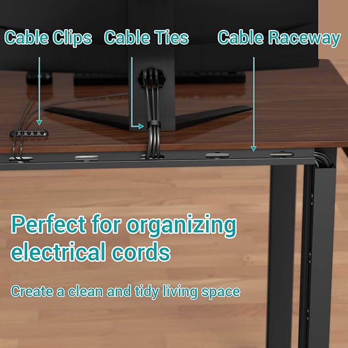 Cable Hider Raceway Kit, Magnetic Cable Management Under Desk - Image 4