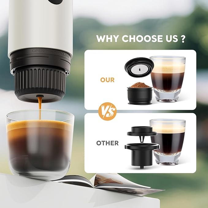 Portable Espresso Machine, Travel Coffee Maker - Image 3