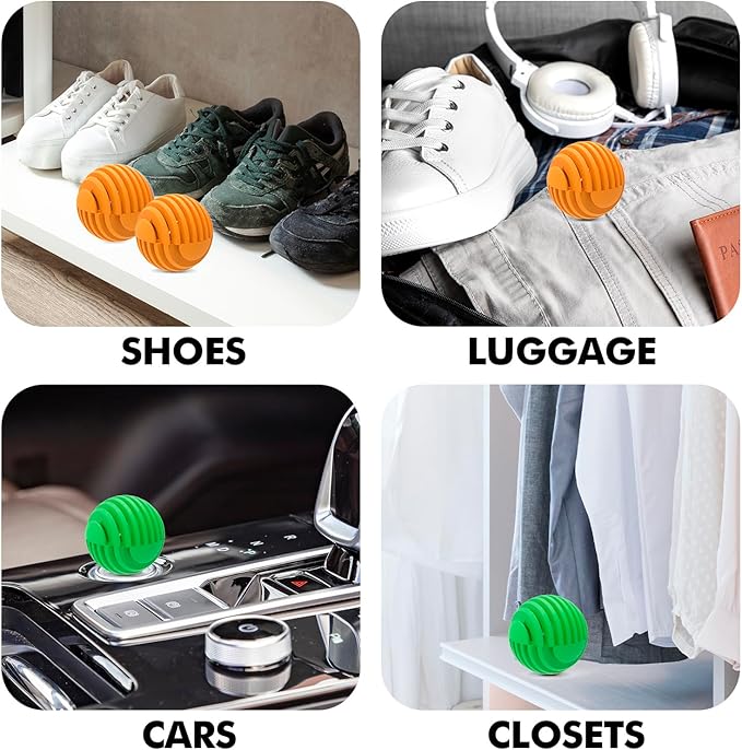 Shoe Deodorizer Balls, Sneaker Odor Eliminator, Long-Lasting Air Freshener - Image 5