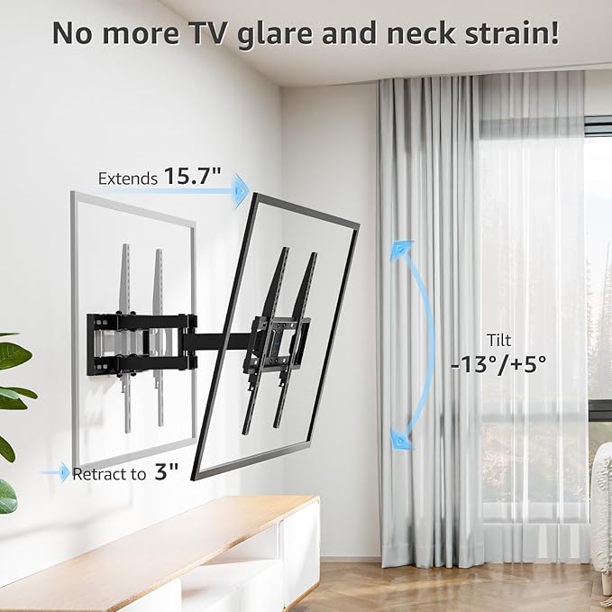 MOUNTUP UL Listed TV Wall Mount, Full Motion TV Mount - Image 5