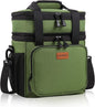 Expandable Large Insulated Lunch Box, Heavy Duty Lunch Cooler Bag Durable by GLENKEY