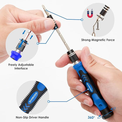 SHARDEN Precision Screwdriver Set, 122 in 1 Electronics Magnetic Repair Tool Kit - Image 3