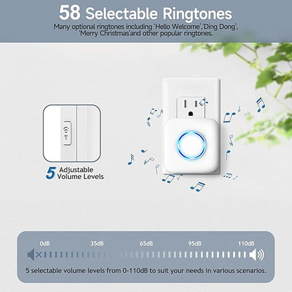 Door Chime, Satisure Door Sensor Chime When Door Opens, Door Entry Alarm - Image 7