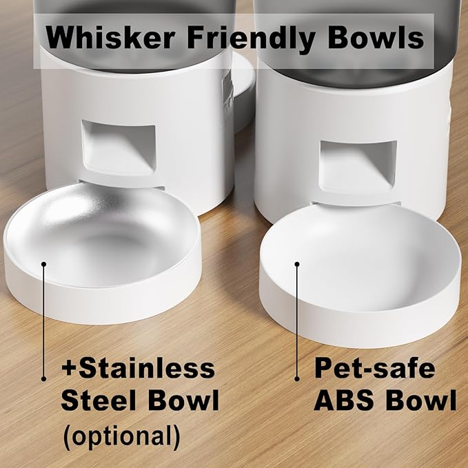 Automatic Cat Feeder for 2 Cats, 4.2L Dual Food Dispenser, Portion Control - Image 9