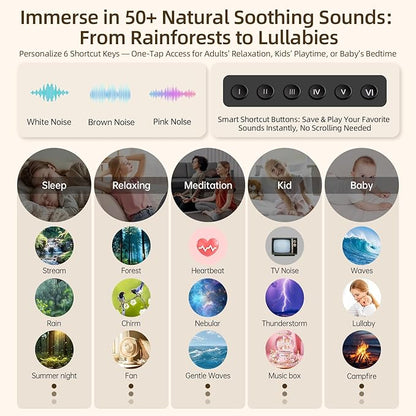 Sound Machine & Aroma Diffuser Pro 4-in-1 Sleep System, Premium Metal Shell - Image 3