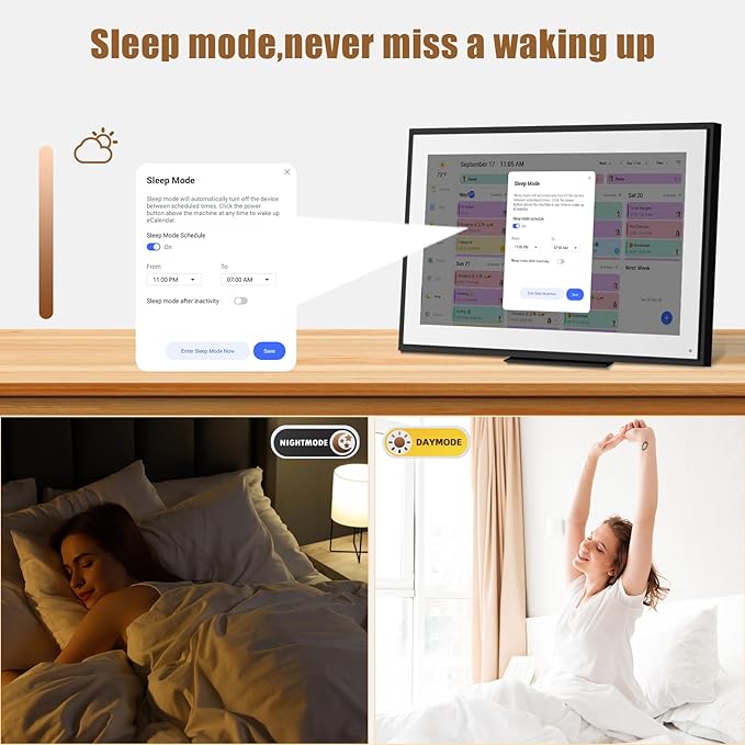 15.6 inch Wall Planner Digital Calendar Electronic Calendar Chore Chart - Image 5