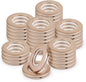 32PCS Bronze Roman Shade Rings 40mm - Rich Espresso Finish for Traditional Homes (1-9/16"), Heavy Duty Quiet Glide Grommets