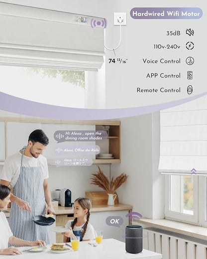 Graywind Smart Roman Shades Compatible - Image 3
