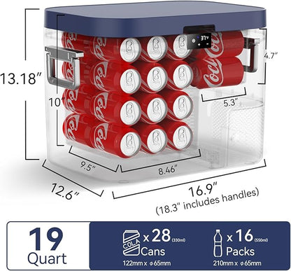 Car Refrigerator, Portable Car Fridge 12V Refrigerator 19 Quart Freezer - Image 3