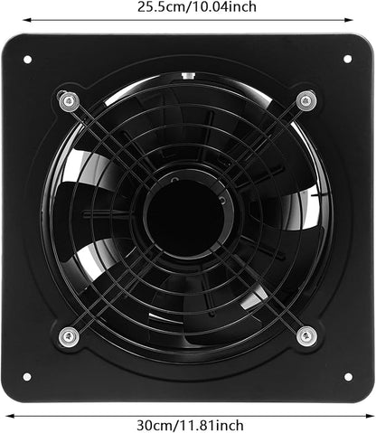 XUFOPLY 10 Inch Exhaust Fan, 110V 100W Wall Mounted Vent Fans 2600RPM Kitchen - Image 5