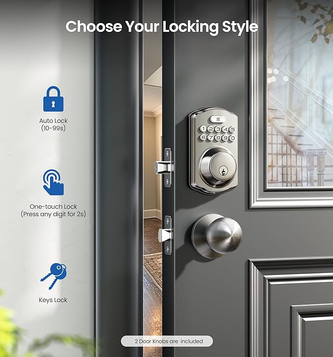 Veise Keyless Entry Door Lock - Image 3