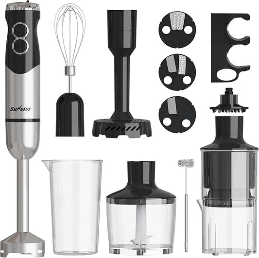 1000W Professional Hand Blender, 12-Speed Heavy Duty Immersion Blender by LightUpLife