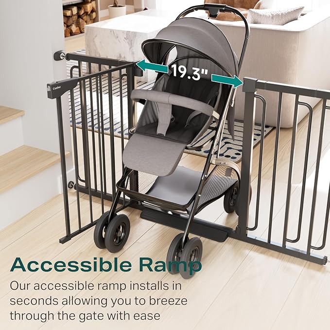 Cumbor 29.7-57" Extra Wide Baby Gate - Image 4