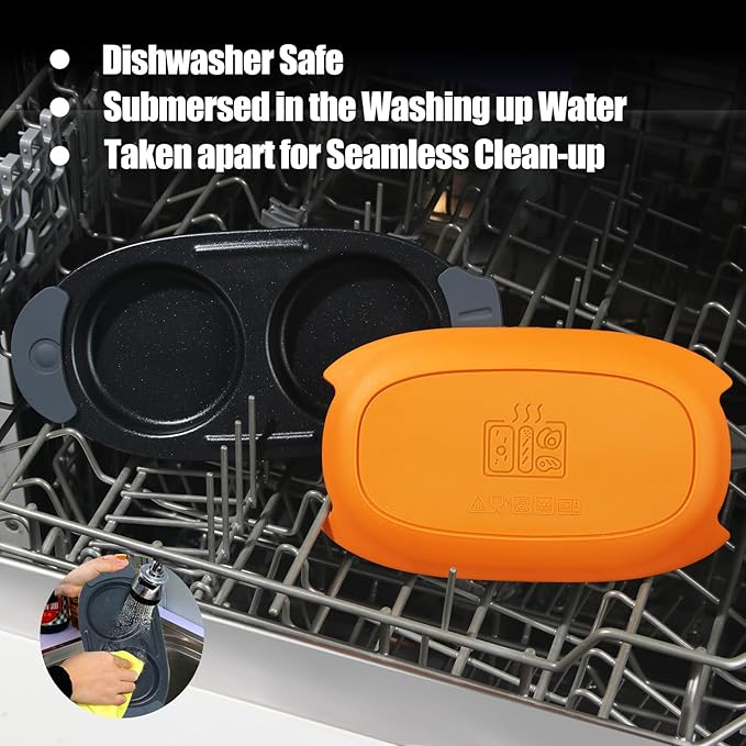 Quick-Heat Microwave Egg Cooker|Poacher|fryer, Dishwasher-Safe, Save Time - Image 5