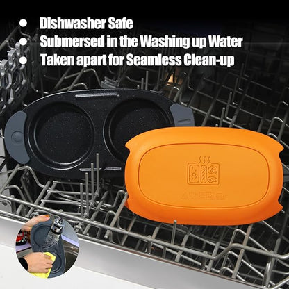 Quick-Heat Microwave Egg Cooker|Poacher|fryer, Dishwasher-Safe, Save Time - Image 5