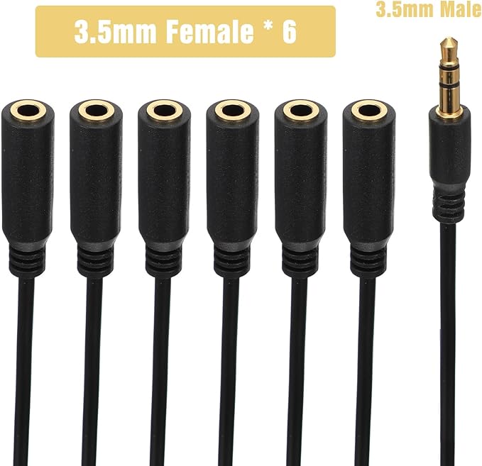 FdcZeyxior 3.5mm Headphone Splitter, 3.5mm Splitter Multi Headphone Splitters 1 - Image 5