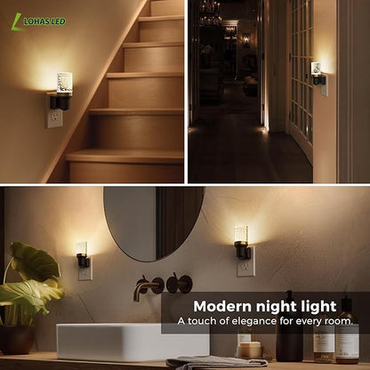 L LOHAS LED Night Light, Dimmable Bubble Night Lights Plug into Wall, 2 Pack - Image 7