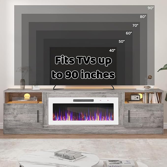 Lemberi Fireplace tv Stand - Image 7