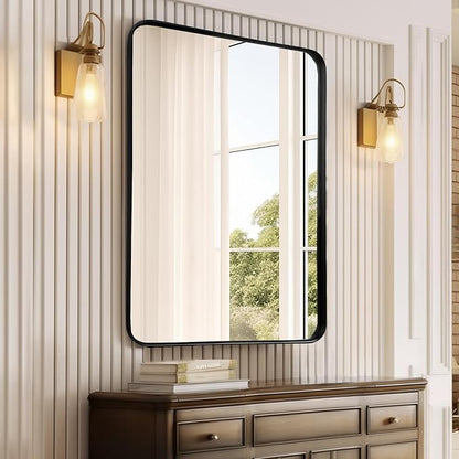 Fabuday Bathroom Mirror Over Sink 24x36 Black - Image 6