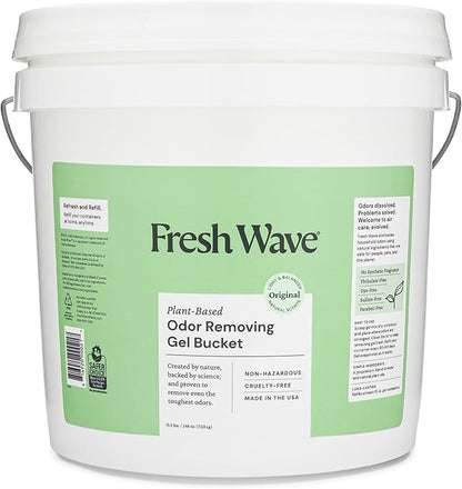 Fresh Wave Odor Removing Gel Bucket, 15.5 lb., Original Scent Refill by FreshWave