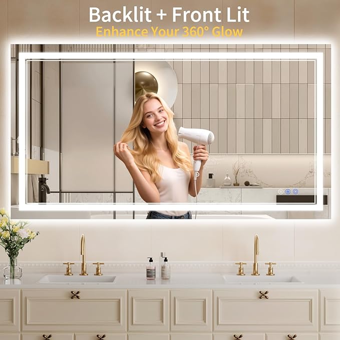 30"x50" LED Bathroom Mirror - Image 2