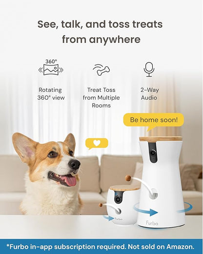 Furbo 360° Dog Camera + Mini 360° Cam 2-Camera Bundle Nanny Pro Subscription: - Image 2