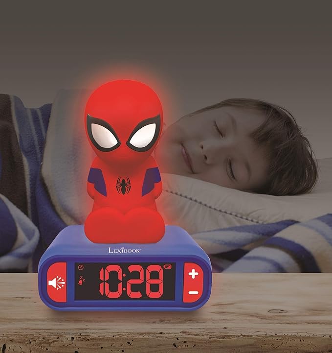 LEXiBOOK - Marvel Spider-Man Digital Alarm Clock - Boys Clock - Luminous - Image 6