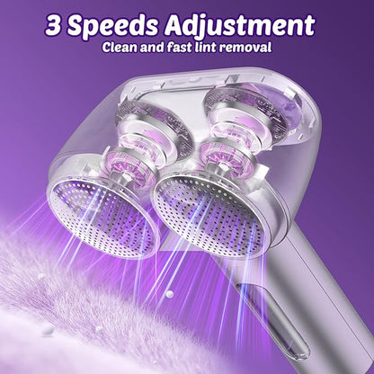 Tylasom Fabric Shaver, Rechargeable Double-Head Lint Remover, Electric Lint - Image 3