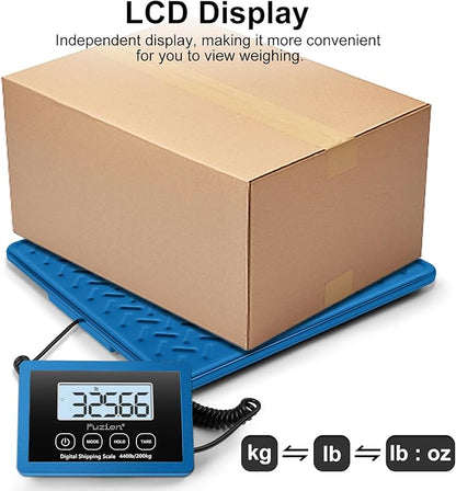 Fuzion Shipping Scale, 440LBs x 10g Postal Scale, Durable Alloy Steel Platform - Image 4