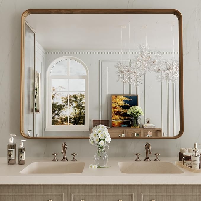 LOAAO 40X36 Inch Bathroom Mirror - Image 8