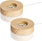 ZEERSHEE 2Pcs Led Wood Display Stand by ForCrystalLovers