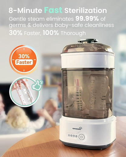 Bottle Sterilizer and Dryer, Compact Electric Steam Baby Bottle Sterilizer - Image 4