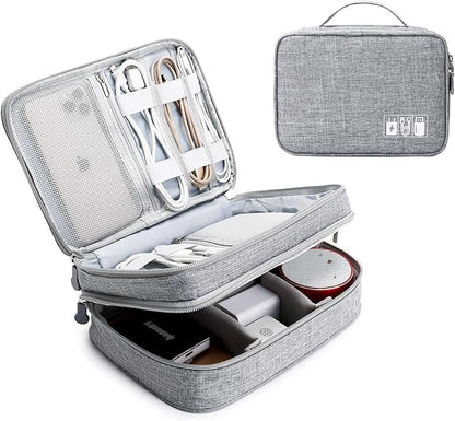 mygreen Electronics Organizer, Electronic Accessories Double Layer Travel Cable by mygreen