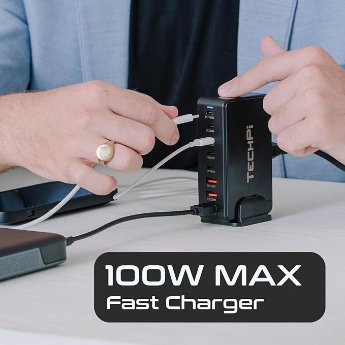 268W GaN USB Type C Charger 8 Ports Fast Charging Station PD QC4.0, USB C - Image 5