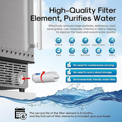 ICEPURE 15" Under Counter Ice Maker - Image 4