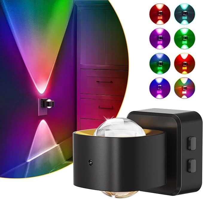 L LOHAS LED Night Light Projector, Color Changing Night Light Plug into Wall by LLOHASLED