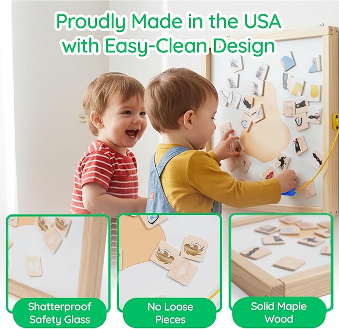 Magnetic Toddler Activity Wall Panel Toy – Interactive Wall Busy Board – - Image 4