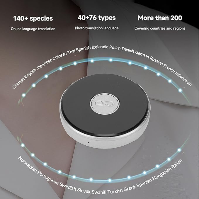 Wisoqu AI Language Translator Device, Real Time 140+ Languages Text Voice Photo - Image 4
