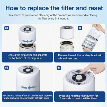 yariki air purifiers for bedroom,high efficiency up to, view 9