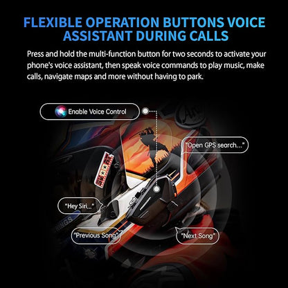 FreedConn FX Plus Motorcycle Helmet Bluetooth Headset, Auto-Join Mesh Network - Image 7