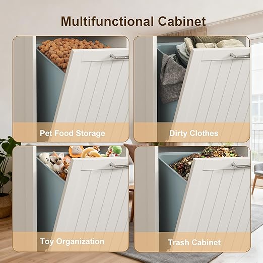 Tilt Out Trash Can Cabinet Dog Proof - Image 3