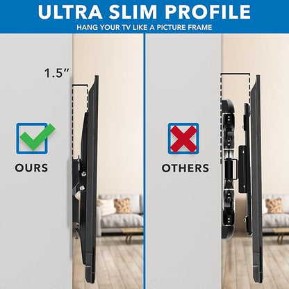 Mount-It Low-Profile Tilting TV Wall Mount Bracket - Image 2