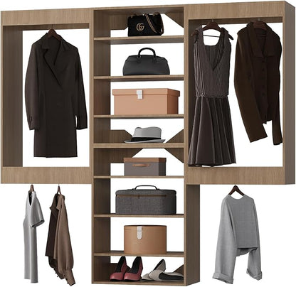 Closet Organizer, Walk-In Closet Wood Tower System, Wall-Mounted Bedroom by Unknown