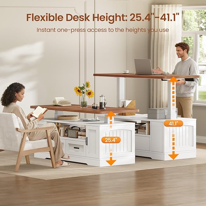 SEDETA 47.2" Electric Standing Coffee Table - Image 3