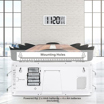Large Digital Wall Clock, Electronic Alarm Clocks - Image 7