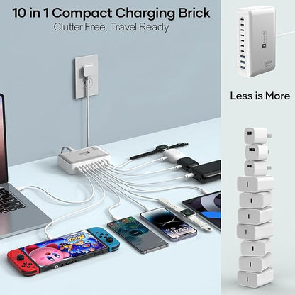 Charging Station for Multiple Devices 500W, 10 Ports Charging Blocks for - Image 2
