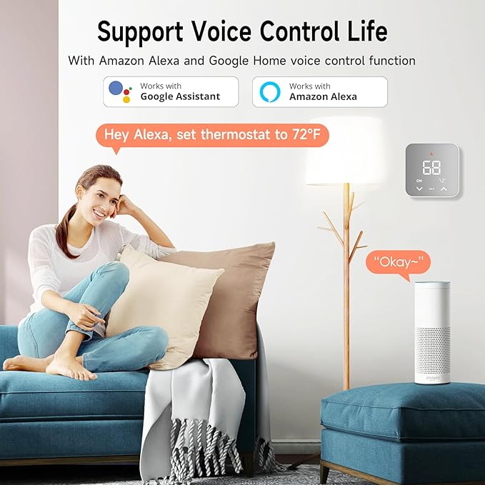 Smart Thermostat for House, WiFi Thermostat Compatible - Image 5