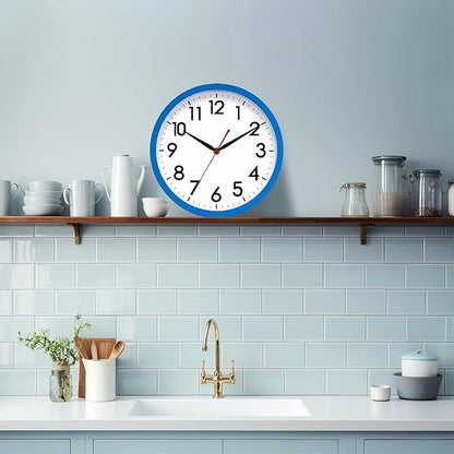 AKCISOT Wall Clock 10 Inch Silent Non-Ticking Modern Clocks Battery Operated - Image 5