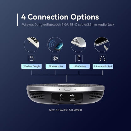 TONGVEO 4K Conference Room Camera System, AI Auto-Tracking PTZ Camera 5X - Image 6
